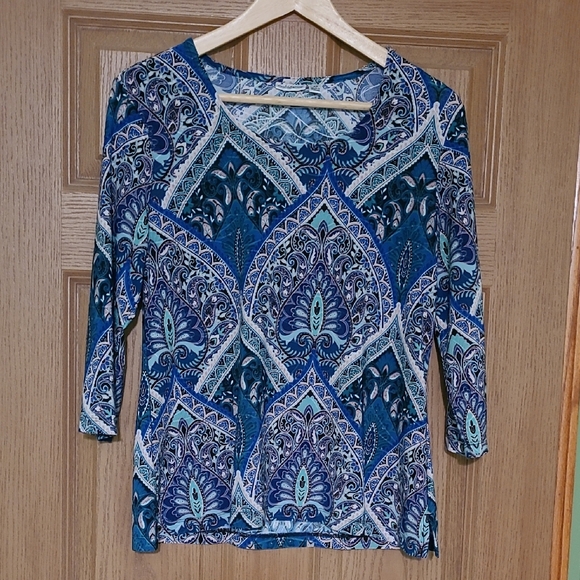 *5 for $10* Croft & Barrow 3/4 Sleeve Blouse Size PS - Picture 1 of 5
